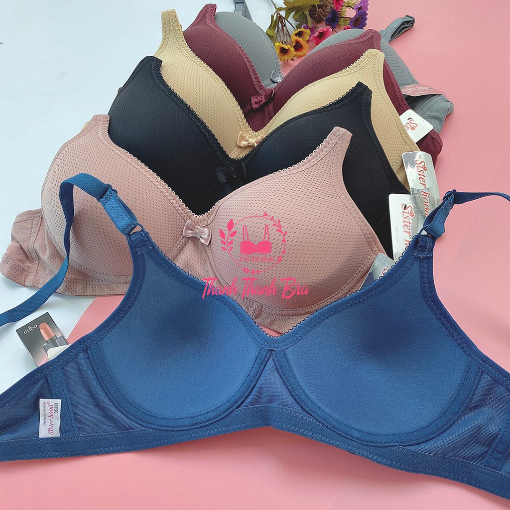 Áo lót thông hơi mút mỏng quả vừa nhỏ cup A thái lan Sisterhood 6328