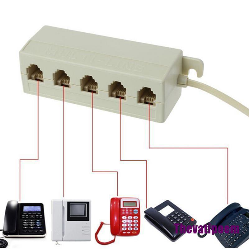 Đầu Chia Rj11 5 Cổng 6p4c Chất Lượng Cao