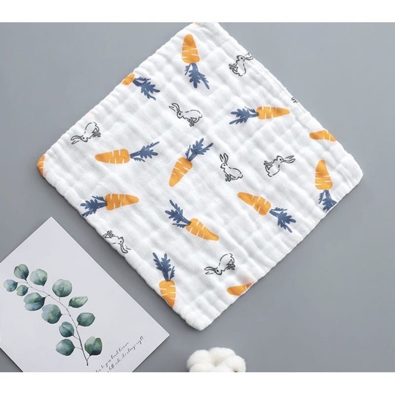 Khăn sữa Aden 6 lớp HBQkids siêu thấm hút mềm mịn