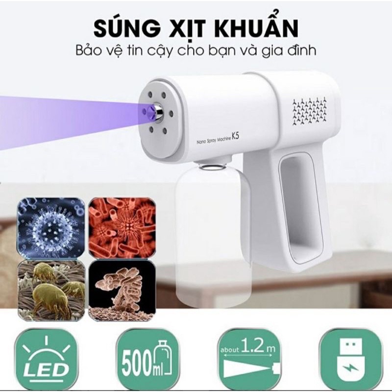 Súng phun khử khuẩn nano K5