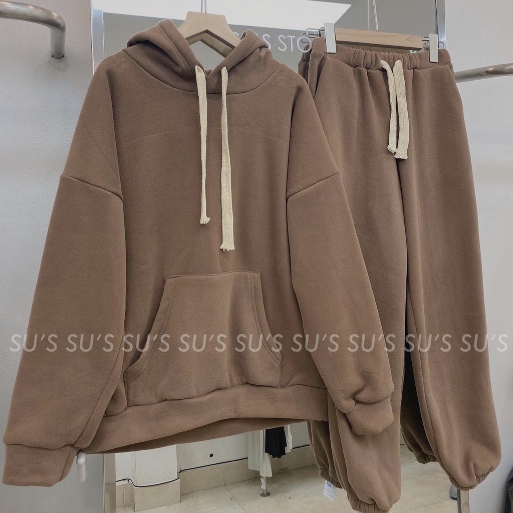 [HÀNG QCCC] - Set nỉ hoodie trơn - B65 - jannahouse | BigBuy360 - bigbuy360.vn