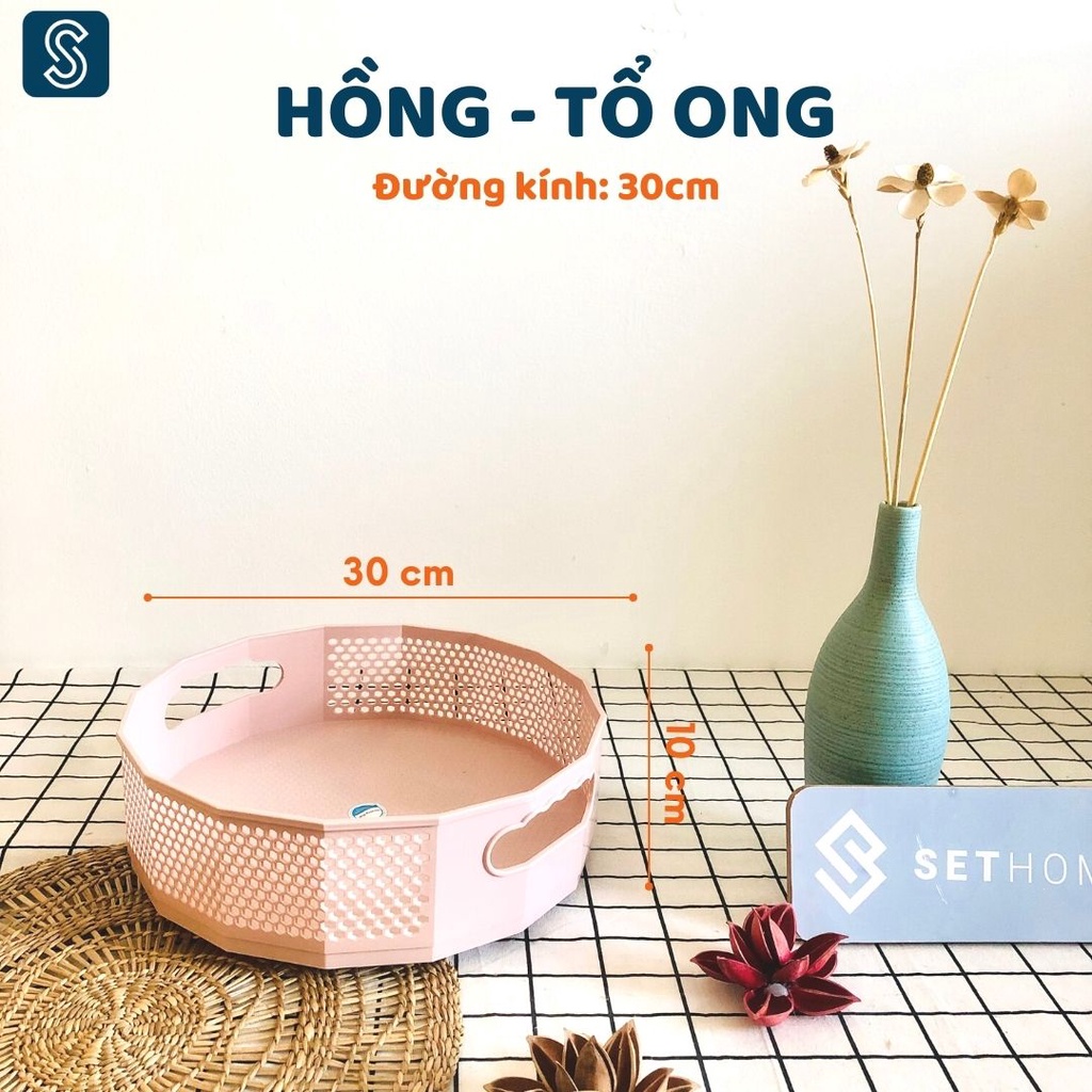 Đựng gia vị khay xoay 360 độ SETHOME đa năng khay đựng gia vị mỹ phẩm đồ trang điểm son giá để đồ nhà tắm phòng vệ sinh