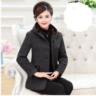 Áo dạ có mũ cho mẹ đẹp