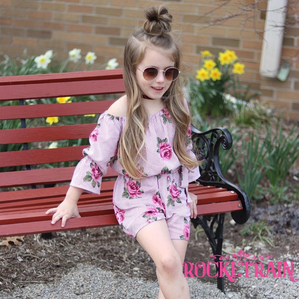 Áo liền quần Hoa Trễ Vai Thời Trang Dành Cho Nữ