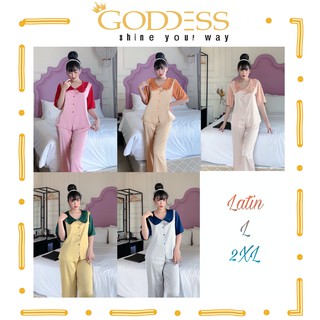 Bộ đồ Pijama Lụa Latin cổ bèo 💖 Đồ bộ dài Bigsize 50 - 75kg cao cấp Latin mát lịm