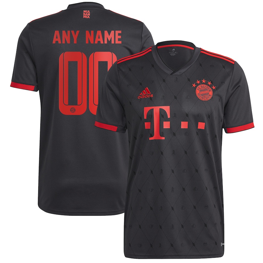 Bayern munich Áo Thun jersey Tên Tùy Chỉnh Và Số Thứ Ba Than 2022 / 23 Cho Trẻ Em Tùy Chỉnh