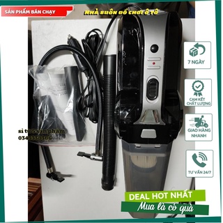 Máy Hút Bụi, Thổi Bụi Mini Cho Xe Ô Tô Kèm Chức Năng Bơm Lốp Ô Tô, Bơm Hơi Lốp Xe Máy, Xe Đạp - wonder car