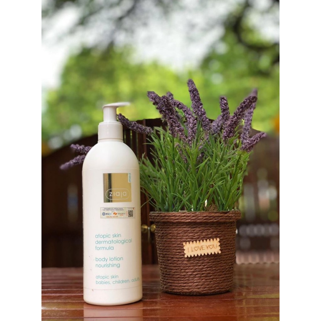 [CHÍNH HÃNG] Nhũ tương Ziaja Med Atopic Skin Dermatological Formula Body Lotion dưỡng ẩm và làm mềm da 400ml | BigBuy360 - bigbuy360.vn
