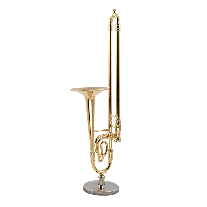 Kèn Trombone el Mini 12cm Kèm Hộp Da Màu Đen