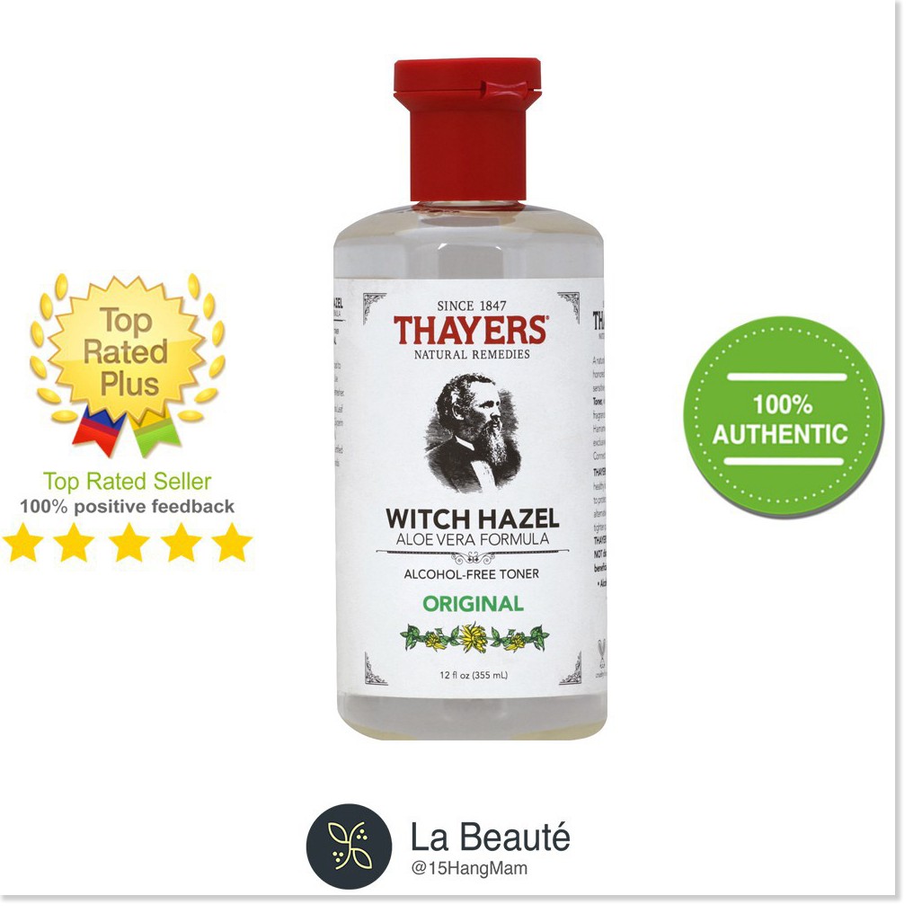 [Mã chiết khấu giảm giá chính hãng] Thayers Alcohol-Free - Nước Cân Hằng Oải Hương, Hoa Hồng, Không Mùi, Dưa Leo, Dừa,