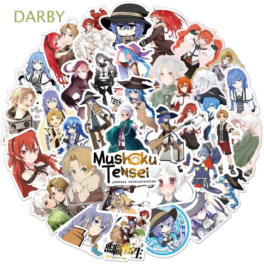 Sticker dán trang trí sổ tay họa tiết anime chống nước Mushoku Tensei :Jobless Reincarnation