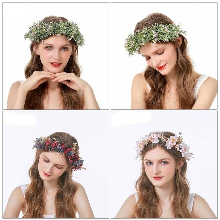 Vòng Hoa Đội Đầu Haimeikang Phong Cách Bohemian