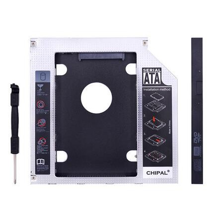 Giá đỡ ổ cứng 9.5mm / 12.7mm Ổ cứng HDD SSD, Bộ chuyển đổi Giao diện SATA 3.0 Giá đỡ đĩa cứng cho máy tính xách tay, cho CD DVD ROM Quang học Bay 2,5 inch, Ổ đĩa DVD / CD sang HDD / SDD 