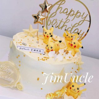 [FREESHIP❤️] - Bộ 6 Pikachu - Phụ Kiện Bánh