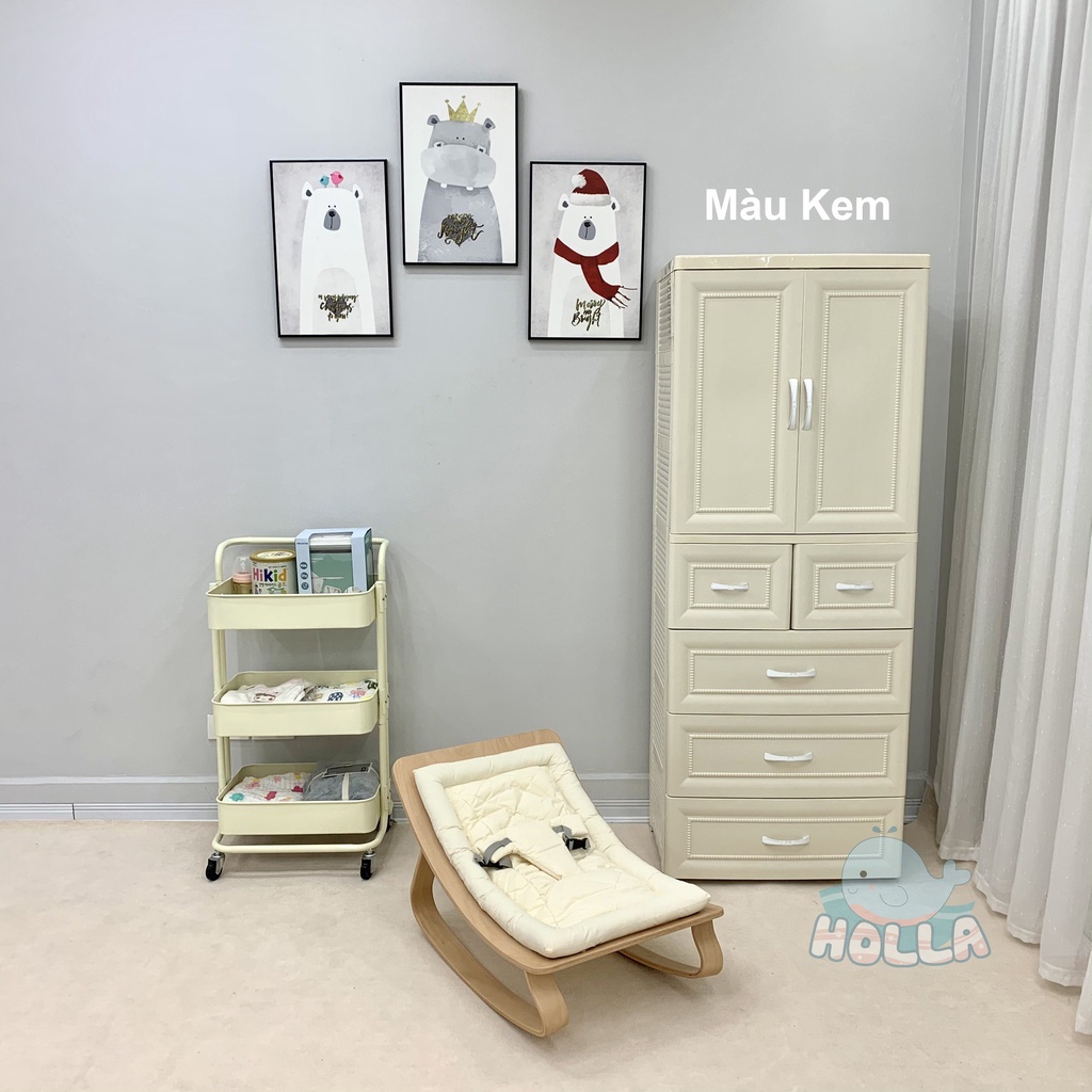 Tủ nhựa Holla 5 tầng 6 ngăn cao cấp HL-0919