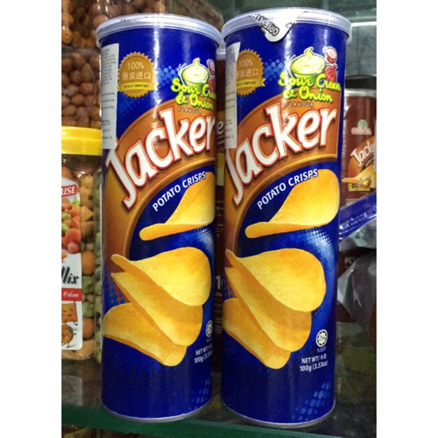 Khoai tây lát ống Jacker Các Vị 100g