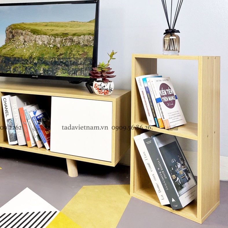 Kệ ô vuông màu vân sồi thương hiệu TADA VIETNAM
