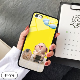 Ốp lưng kính 3D iPhone 5/ 5s- hình cute