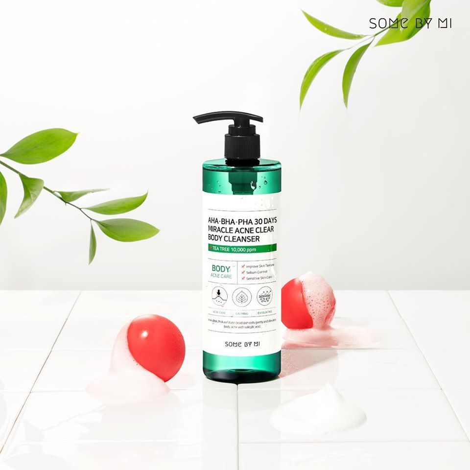 Sữa Tắm Làm Giảm Mụn SOME BY MI AHA-BHA-PHA 30 Days Miracle Acne Clear Body Cleanser 400g