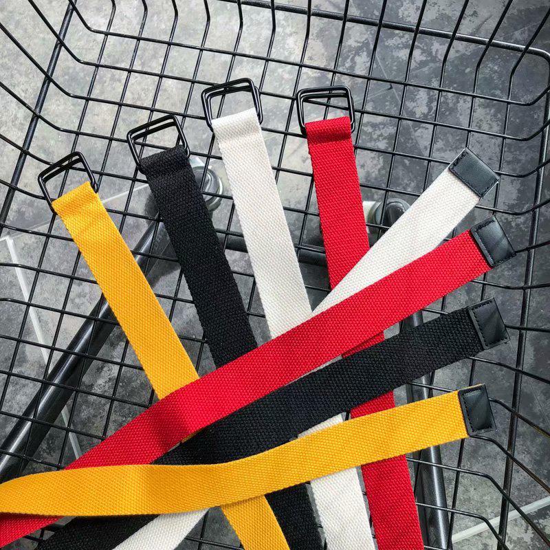 Thắt lưng canvas nhiều màu tùy chọn cho nam nữ