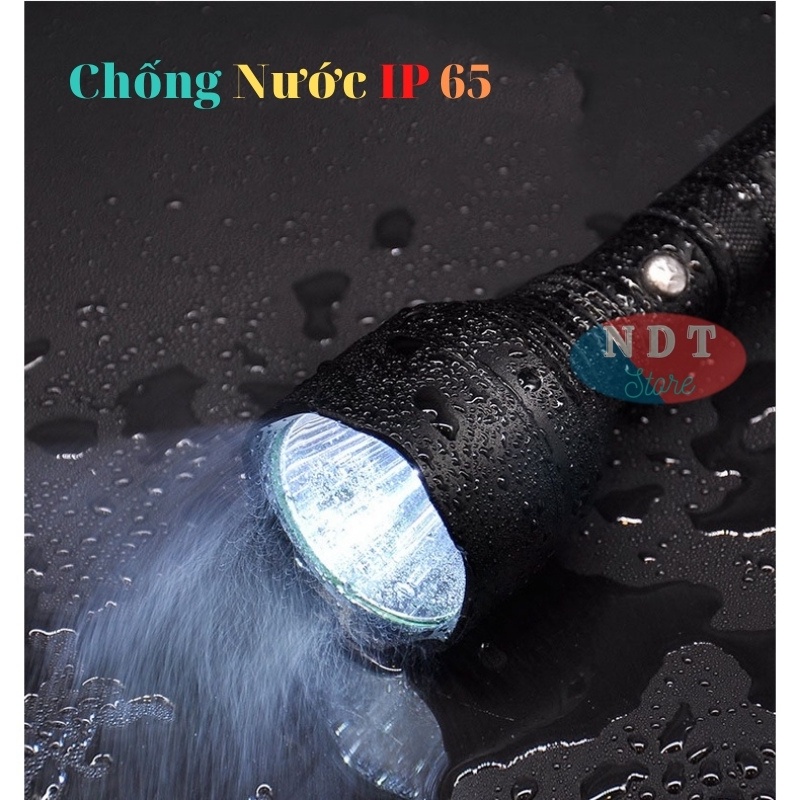 Đèn Pin Cầm Tay Siêu Sáng CREE Ultrafire Có Hộp Hợp Kim Chống Nước Ánh Sáng Mạnh Pin Khỏe Kèm Sạc Siêu Tiện Dụng