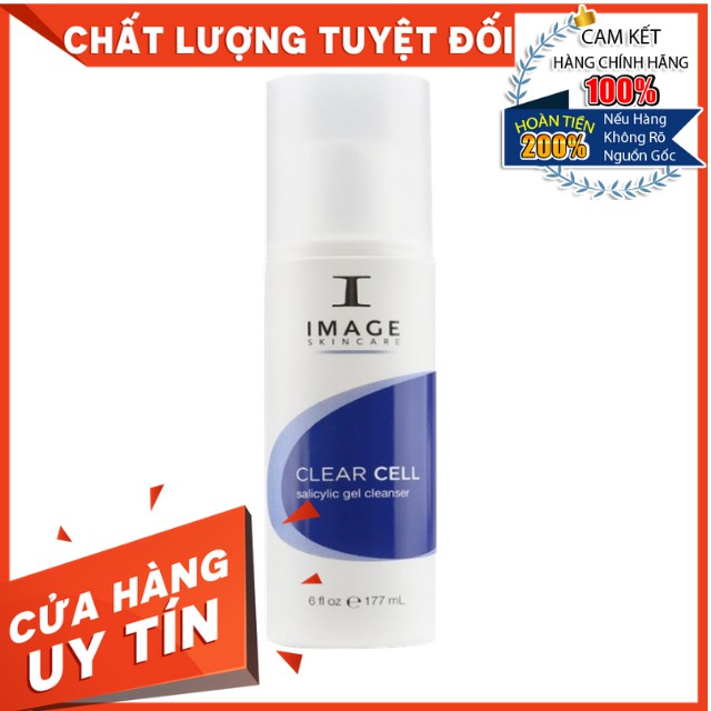 [HÀNG NHẬP KHẨU] Gel Rửa Mặt Sạch Nhờn, Ngừa Mụn Chống Lão Hóa Image Skincare Clear Cell Salicylic Gel Cleanser 177ml