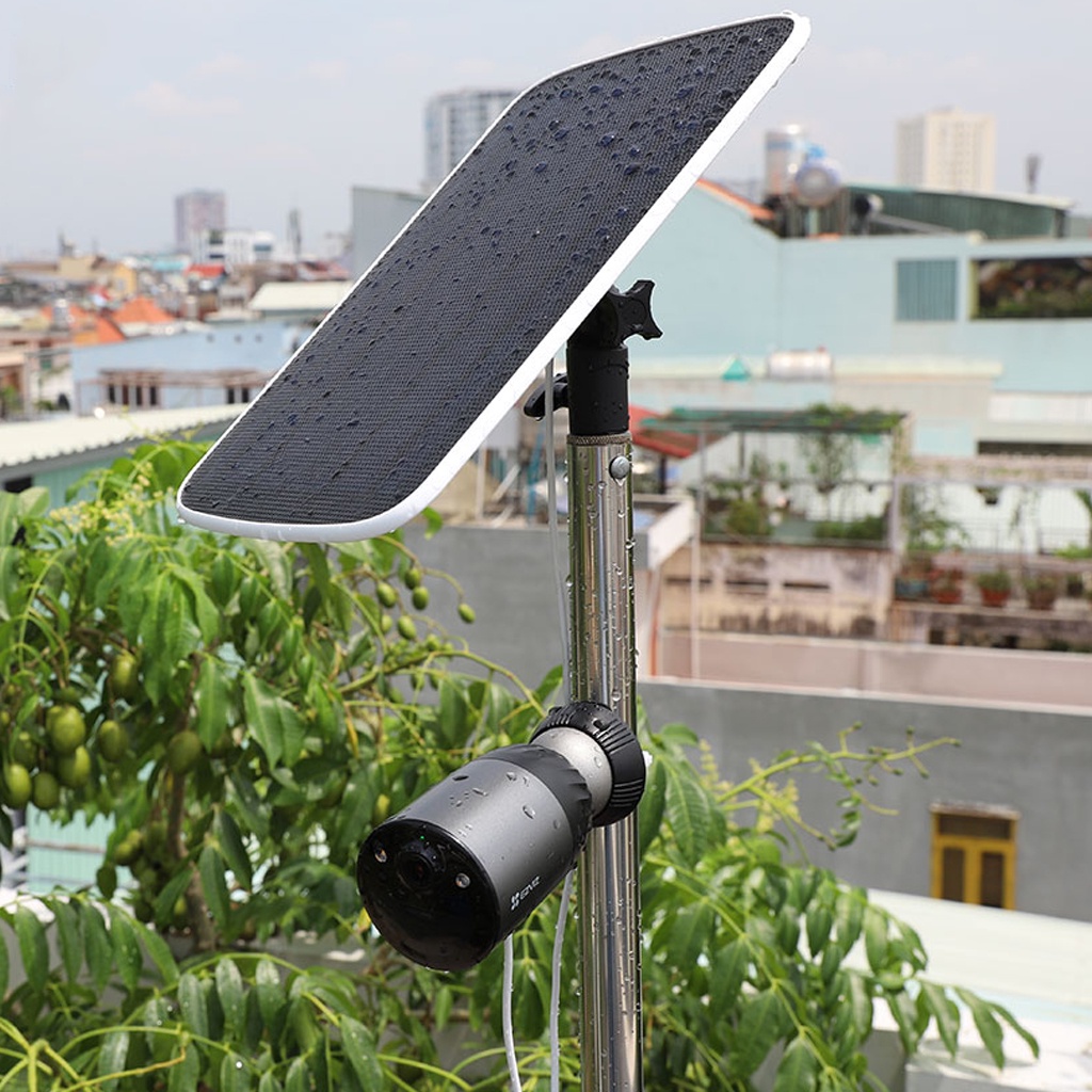 Camera IP Wifi ngoài trời Không Dây Dùng Pin EZVIZ CS-BC1C kèm pin mặt trời CS-CMT-Solar, tích hợp bộ nhớ trong 32G