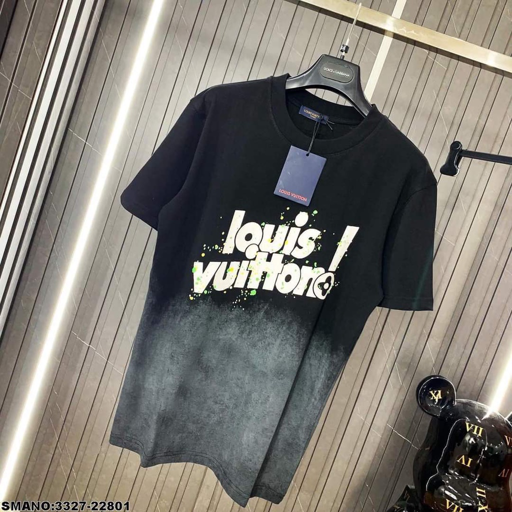 Áo Thun Tay Lỡ Loang Loui ❤ Áo Phông Cotton Dáng Rộng Nam Nữ NVA93