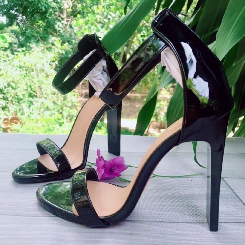 Sandal trụ gót vuông 11P - Hàng VNXK cao cấp - Đi tiệc, du lịch cực sang chảnh