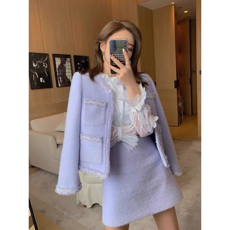 set dạ tím cao cấp