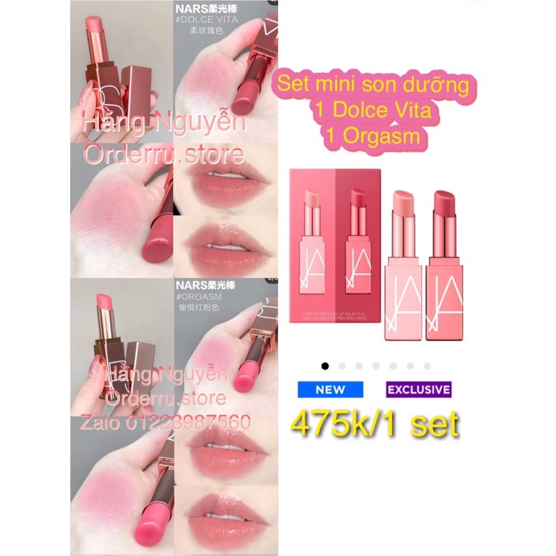 son dưỡng mini + phấn highlight mini nars | BigBuy360 - bigbuy360.vn