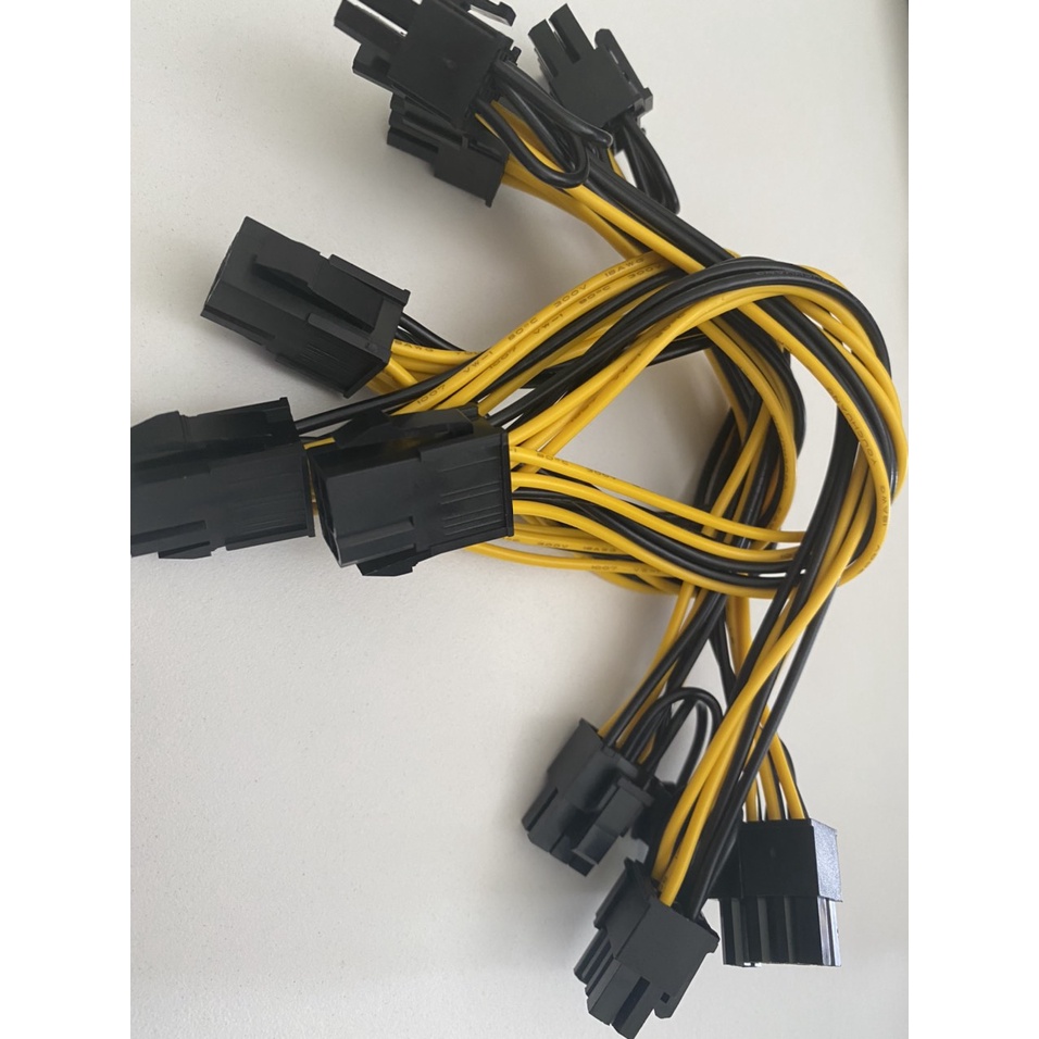 Dây cáp chia nguồn pc 1 ra 2 6pin 8pin giá rẻ