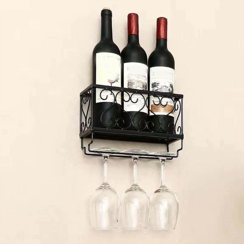 Giá Đỡ Chai Rượu Gắn Tường Tiện Lợi