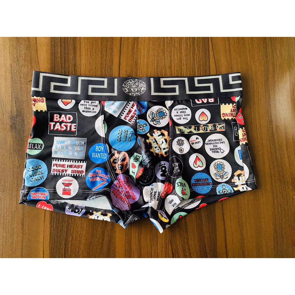 [free ship 50k + che tên đơn hàng] QUẦN LÓT BOXER NAM THUN LẠNH HOA VĂN CAO CẤP (HÌNH THẬT)