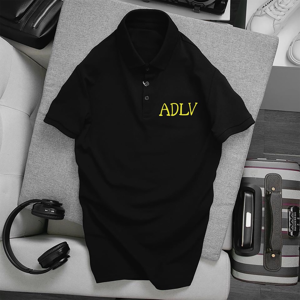 Áo Polo ADLV, Full Size Nam Nữ, áo thun có cổ trắng, đen, cổ trụ Unisex chất Thun Cá Sấu Poly Thái KKimshop