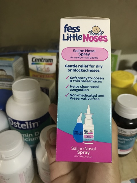 Xịt nghẹt mũi sổ mũi Fess Little Noses cho bé 15ml