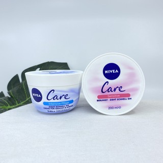 Kem dưỡng ẩm Nivea Cream 200ml dưỡng da mịn màng mềm mại trong mùa đông hanh khô