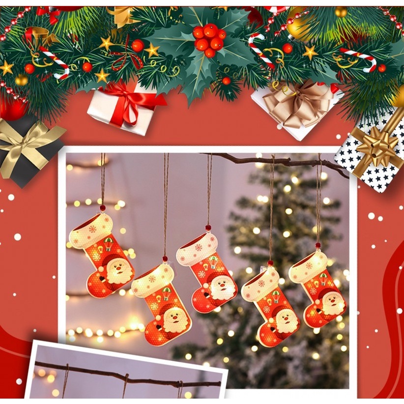 Dây đèn LED chống nước trang trí cây thông Noel