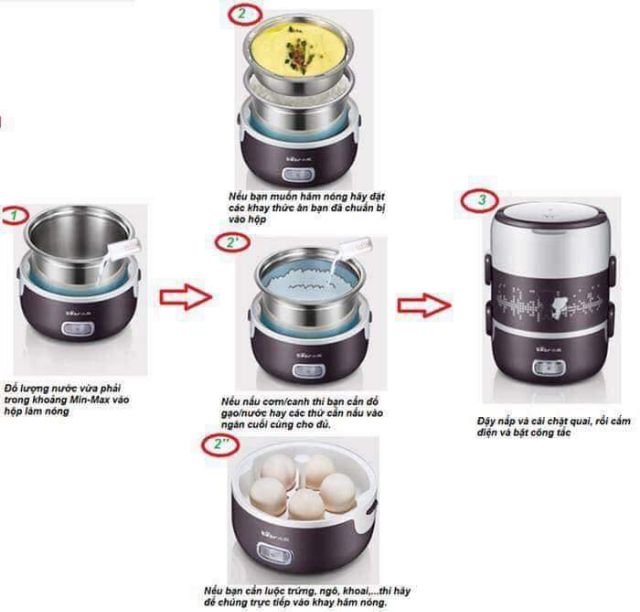 Cặp lồng cơm hâm nóng 3 tầng inox cao cấp #3