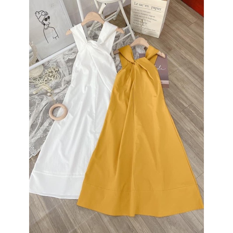 VÁY MAXI XOẮN NGỰC CỔ YẾM | BigBuy360 - bigbuy360.vn