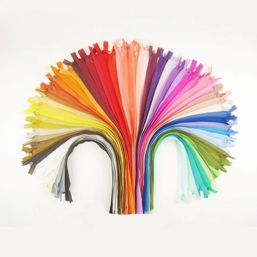 Epoch Set 10 Dây Khóa Kéo Nylon Nhiều Màu Sắc 35cm Chuyên Dụng May Quần Áo