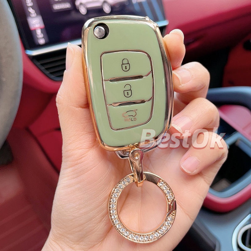 Vỏ Chìa Khóa Điều Khiển Từ Xa 3 Nút Cho HYUNDAI ix45 Santa Fe HYUNDAI Accent Tucson ix35