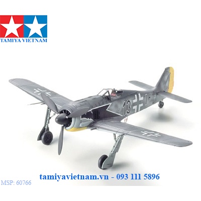 60766 Mô hình máy bay quân sự 1/72 SCALE FOCKE-WULF FW190 A-3