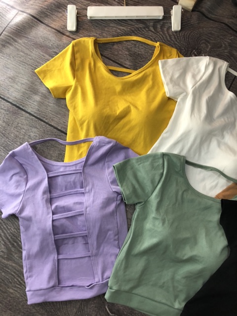 Áo croptop chéo lưng
