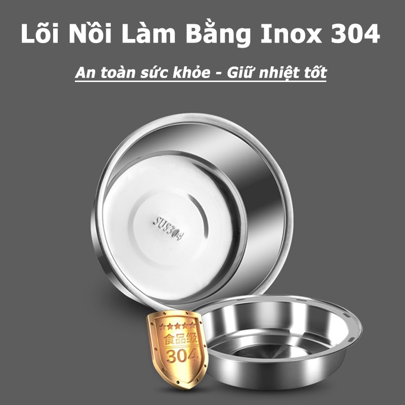 Hộp cơm cắm điện Hộp cơm hâm nóng 2 tầng Lotor hâm nóng nhanh, xinh xắn tiện dụng