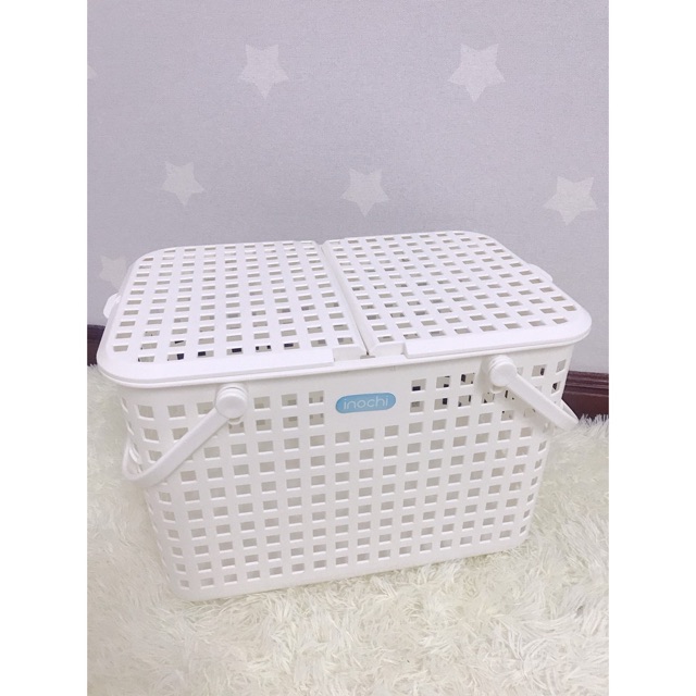GIỎ ĐỰNG ĐỒ- Giỏ đựng đồ đi sinh - Làn đựng đồ đi sinh cao cấp INOCHI mẫu mới size lớn(46*32*31cm)