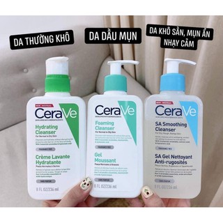 Sửa rửa mặt Pháp Cerave đủ size bill Chemist Úc