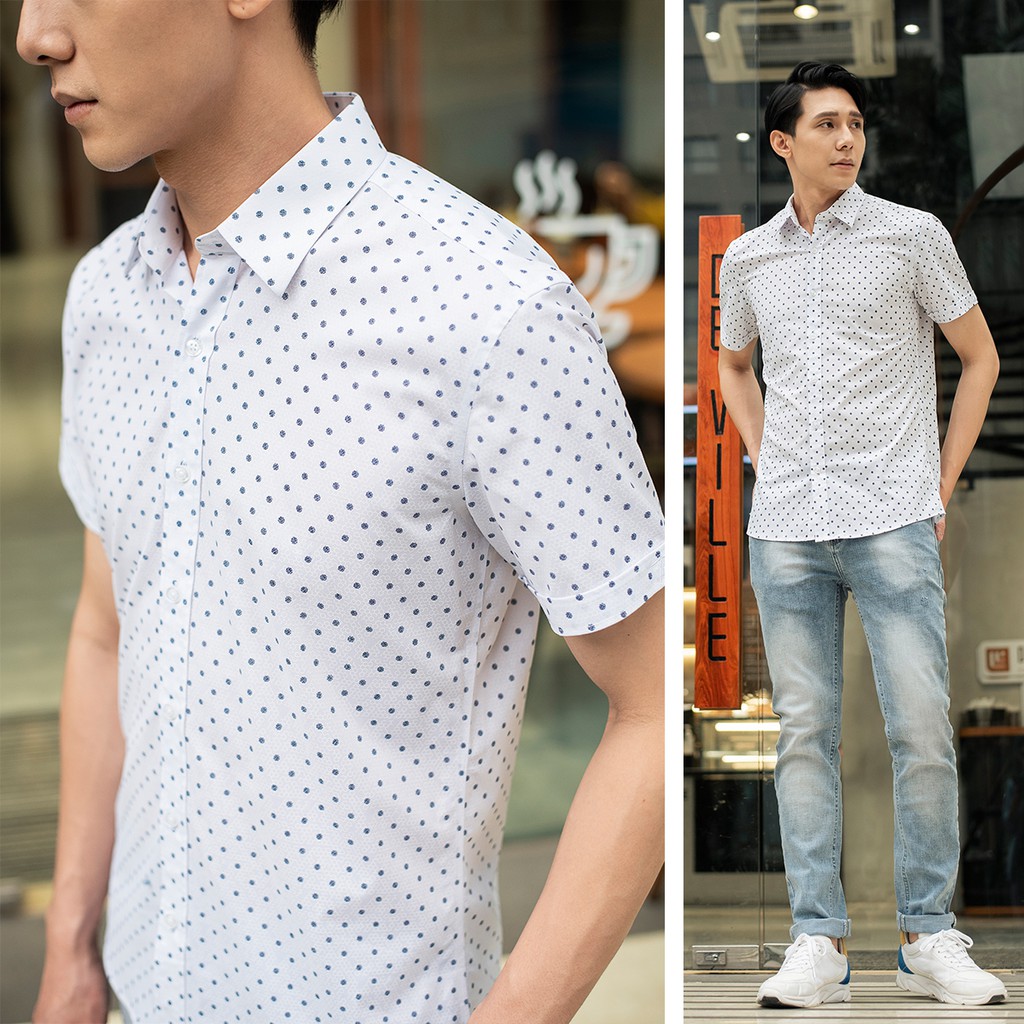Áo sơ mi nam công sở trắng thời trang cao cấp Biman by Biluxury không nhăn xù 4SMCH010TRT | BigBuy360 - bigbuy360.vn