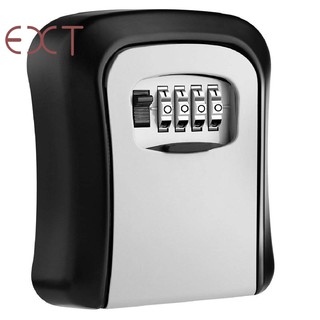 Key Lock Box Wall Mounted Aluminum alloy 4 Digit Combination Indoor