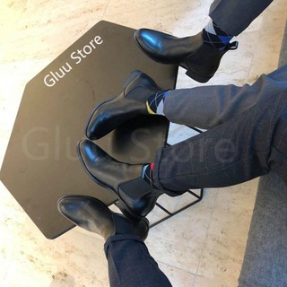 [TẶNG LÓT TĂNG CHIỀU CAO] Giày Chelsea Boot Da Bò 100% Cổ Cao